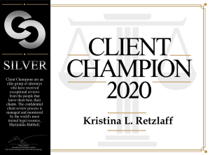 LawPoint Kristina Retzlaff 2020 Client Champion